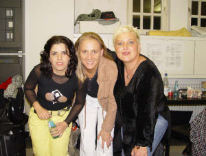 mit Angela Frontera (links) und Dora Michael (rechts)